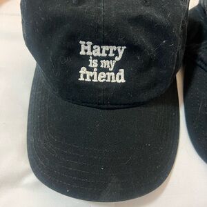 Harry Styles Concert Merch from Love on Tour -Black Cap with White Embroidery
